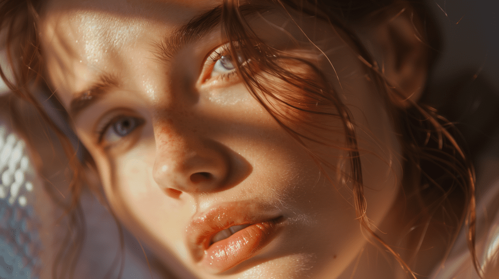 clean beauty product model